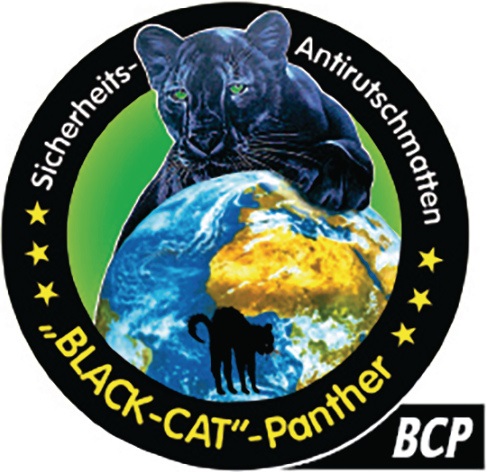 Sicherheitsantirutschmatte BLACK-CAT Panther -BCP- L0,8m B1,2m D4,5mm