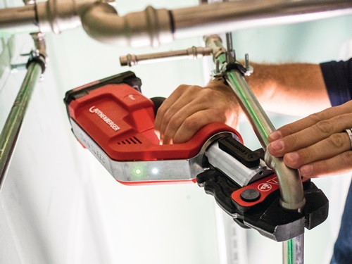 Akkupressmaschine ROMAX Compact TT 15-35mm Basic Set 1,1x2Ah,EU,o.Pressbacken